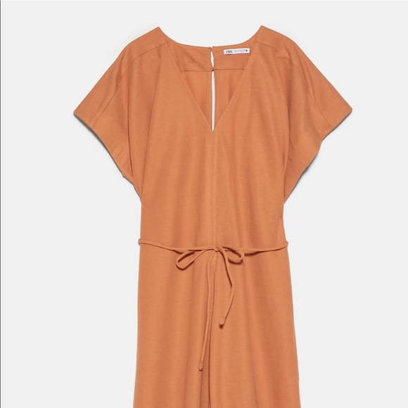 Zara Orange Jumpsuit - Picture 5 of 10